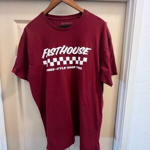 Fasthouse Men's Burgundy Graphic Tee